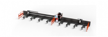 Three chuck laser pipe cutting machine